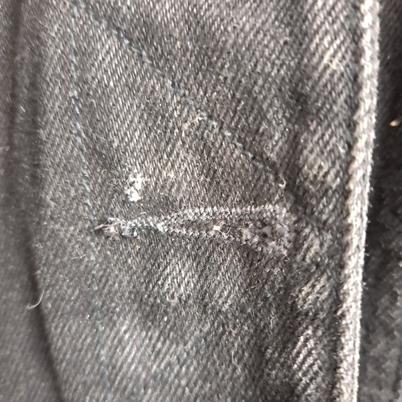 Willi Smith Black Jean Jacket   Size M - Picture 5 of 5